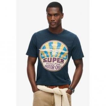 Superdry M1012018A Herren T-Shirt Marine