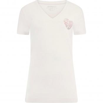 T-shirt femme Guess avec cœur