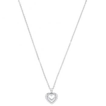 Amor Kette mit Anhänger »Herzen, 2026252«, mit Zirkonia