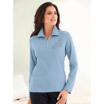 Klassisches Damen Poloshirt, hellblau, Gr. 38