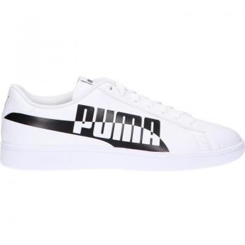Zapatillas PUMA Smash V2 371135 unisex blancas y negras