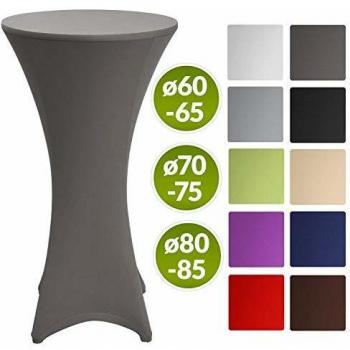 Rivestimento stretch antracite per tavolini bistrot Ø60-65cm