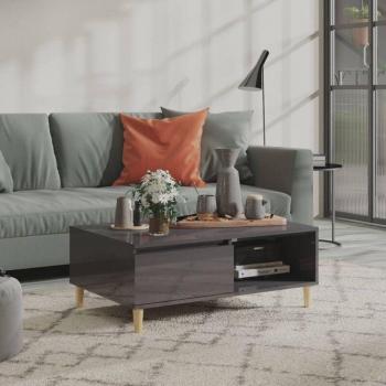 Cabezal de Cama 200 cm con Cuero Sintético Gris Oscuro Maison Exclusive