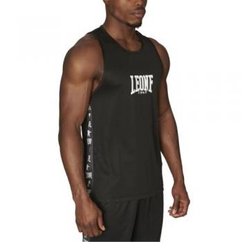 Canottiera Leone 1947 Ambassador nera per boxe