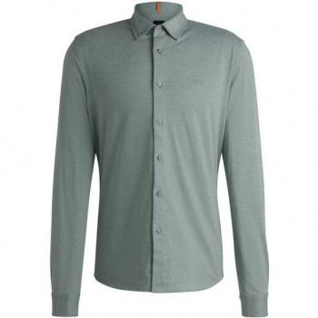 Camicia a maniche lunghe Verde Aperto Boss Mysoft 2 M 10260281