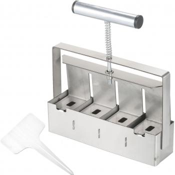 Soil Blocker Tool 2-Inch with Dibbles for Garden Prep