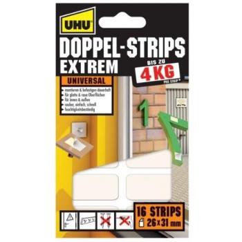 UHU Extreme Double-Sided Tape, 31 mm x 26 mm, 16 pc(s)