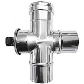 Inspection Tube Ronde T + 90° – Acier 316