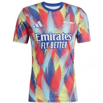 Arsenal Aufwärmtrikot 2025/26 mit Federmuster – blau
