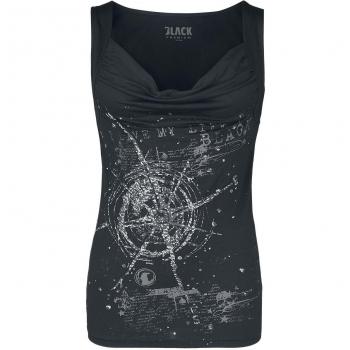 Top Negro Black Premium EMP: Con Estampa Grande en Frente – S M Mujer