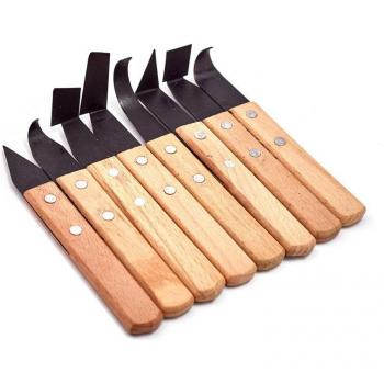 8pcs Wooden Handle Soft Clay Repair Tools for Sculpting