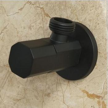 Thick Black Triangle Valve for Toilets