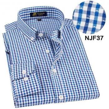 Camisa de Hombre de Fácil Cuidado Manga Larga Cuello Doblado
