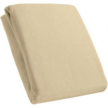 KUM SoftTouch Mikrofaser‑Fleece‑Spannbettlaken – Beige (Rundumgummizug)