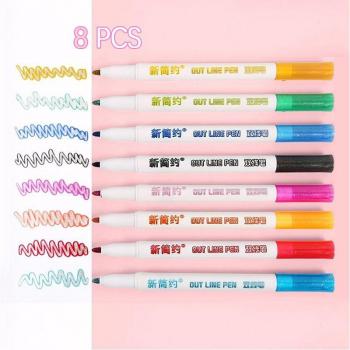 Double Line Color Art Markers