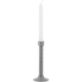 Alessi Edelstahl Kerzenständer Set 2-teilig silber