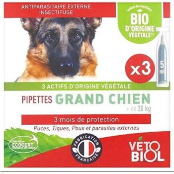 Pipetas Bio Cães Grandes 3 Unidades 5ml