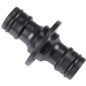 Joybuy Gartenschlauch-Kupplung 2‑Wege – 3,2 × 5,2 cm – Schwarz
