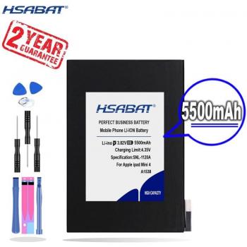 HSABAT 5500mAh Battery for iPad Mini 4 (A1538, A1546, A1550)