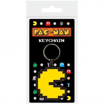 Pyramid Pac-Man: Llavero de goma Pixel