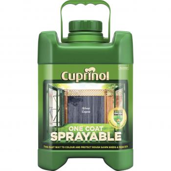 Cuprinol One Coat Sprayable Fence Treatment Silver Copse 5L
