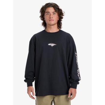 Felpa Nero Comfort Fit Quiksilver Mercury Old English LS, codice EQYZT08169