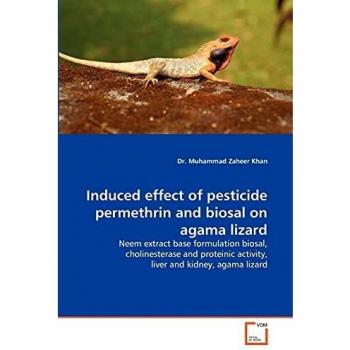 Induced effect of pesticide permethrin and biosal on agama lizard