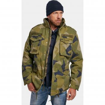 Brandit M65 Giant Winterjacke in schwedischem Tarnmuster