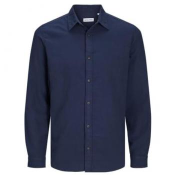Jack&Jones Hemd Joshua 12258429 Dunkelblau Slim Fit M Herren