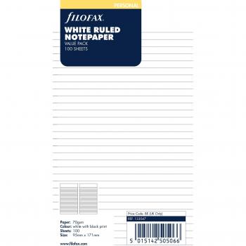 Filofax Personal Ruled Note Pages Value Pack