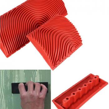 Rodillo de pintura para paredes imitación madera, 3 y 6 pulgadas, 2 piezas