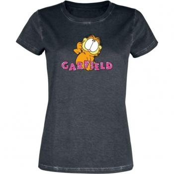 Garfield T‑shirt féminin noir – Tailles S à 3XL