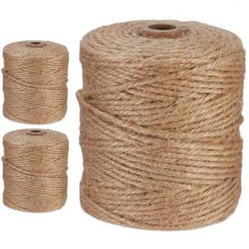 Eco-Friendly Jute Rope, 3mm Thick, 3x 100m