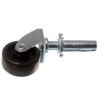 Premium Castors with Single Wheel, Socket Fix, 1 1/2 Inch (40mm)