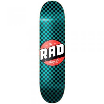 SKATE RAD Checker Plateau Noir/Bleu-Vert 7,75”
