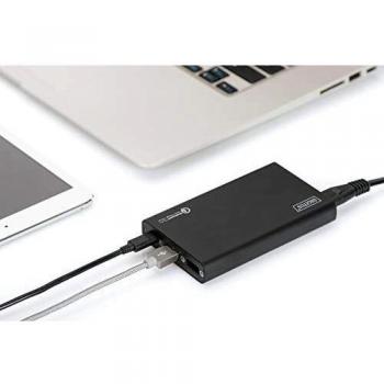 DIGITUS Reise USB Ladegerät, 40W, 2x USB A, 1x USB C, Quick Charge 3.0