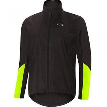 Gore Wear C7 Women’s Weather‑Proof Vis Jacket (Black/Yellow) – 36