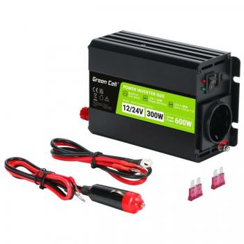 Green Cell 300W Universal Netzteil & Spannungsumwandler mit modifizierter Sinuswelle für 12/24 V