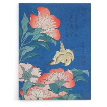 Artery8 Hokusai Blue Canopy Flower Canvas (12x16)