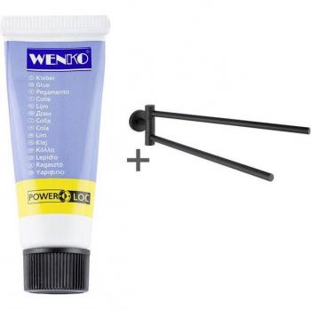 Accessoire salle de bain porte-serviettes noir mat