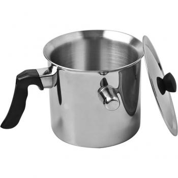 Recipiente de acero inoxidable con tapa y boquilla 1L