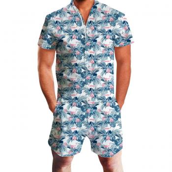 Shorts‑Overall Herren „Goodstoworld“ – 3‑D‑Design, Reißverschluss, Sommer