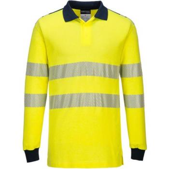 Polo de Sécurité Manches Longues Jaune/Marine S