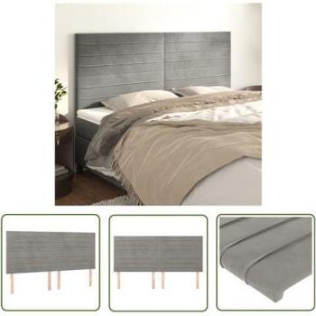 Testiera a Velluto 200x5x128 cm – Vidaxl
