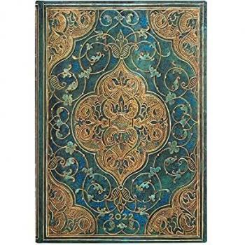 Paperblanks Calendario de 12 meses 2022 Crónicas en Turquesa | Vertical | Midi