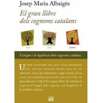 El gran llibre dels cognoms catalans (Tapa dura).