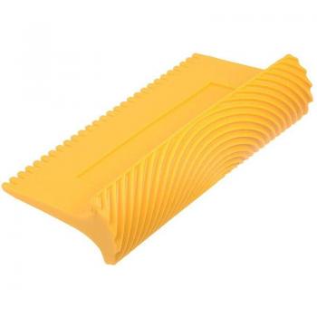 5 Inch Yellow Empaistic Rubber Graining Tool for Wall Decoration