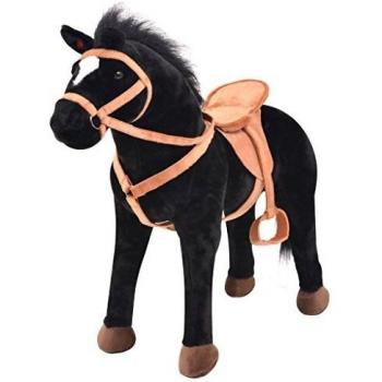 Black Soft Toy Horse