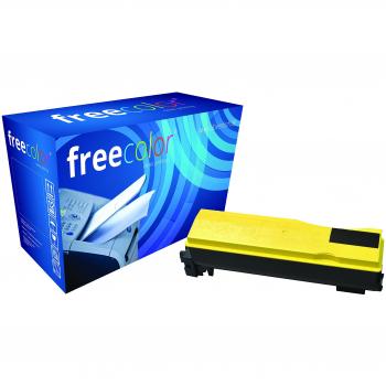 Freecolor TK-560Y für Kyocera FS-C5300, Premium Toner, wiederaufbereitet 10000 Seiten, bei 5% Deckung, gelb