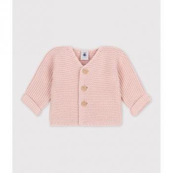 Cardigan bébé en coton rose Petit Bateau 18M